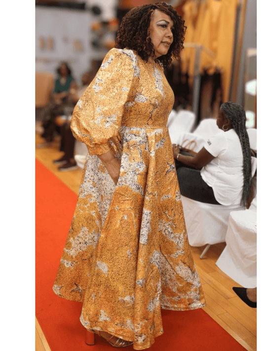 Bishop Sleeve Maxi Dress
