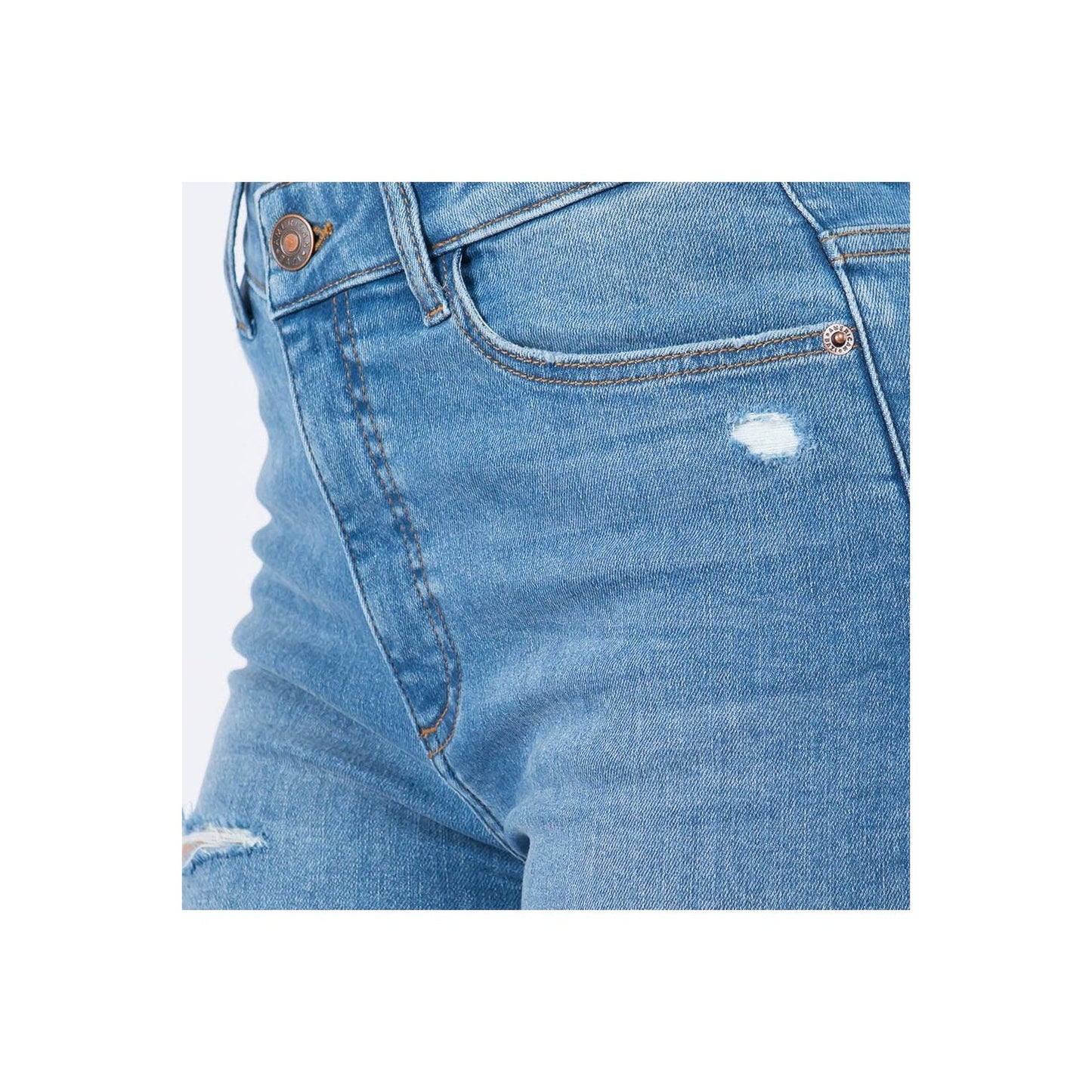 High Waist Distressed Skinny Jeans
