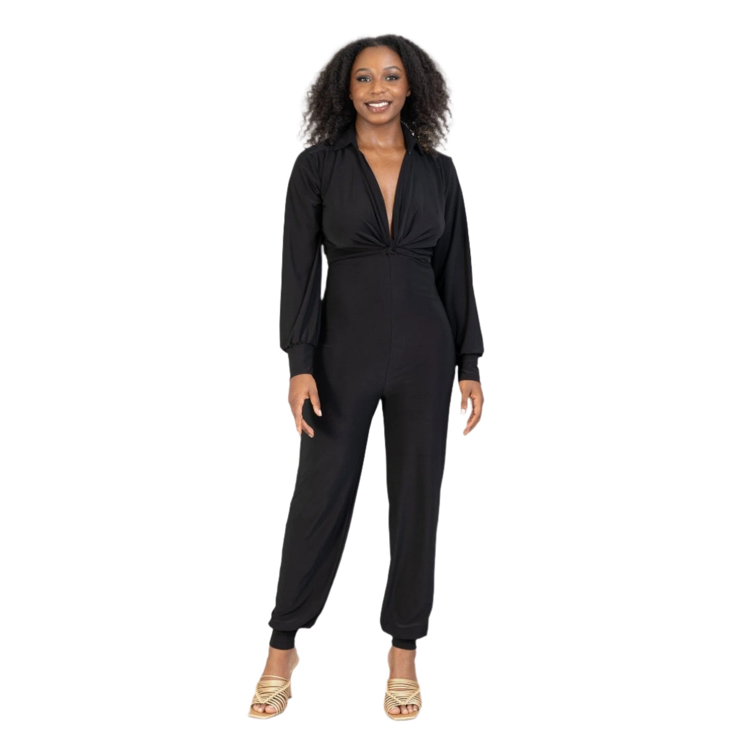 Tie LS Jumpsuit