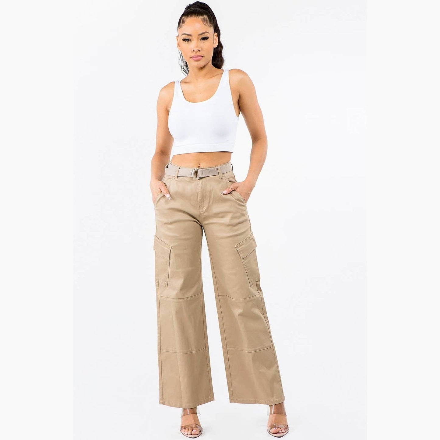 PS High Waist Wide Leg Carpenter Pants