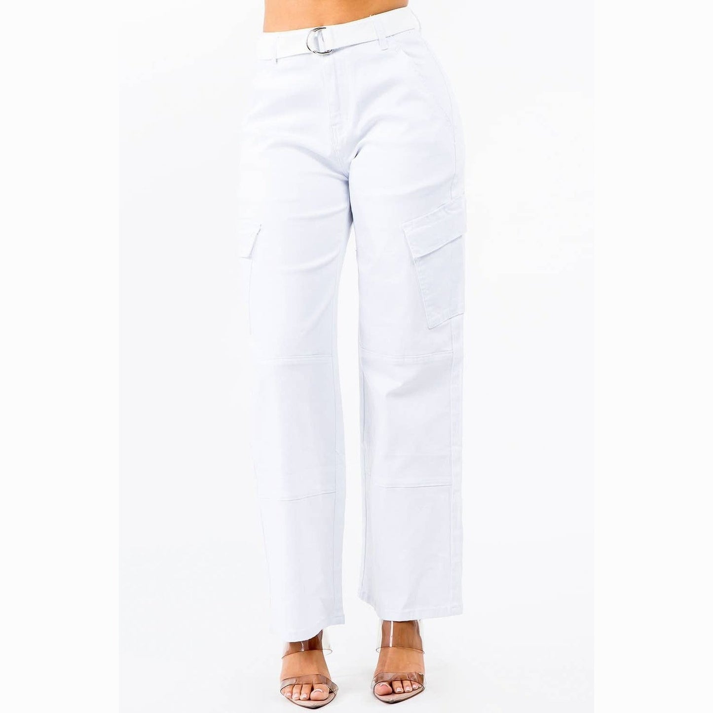 High Waist Wide Leg Carpenter Pants