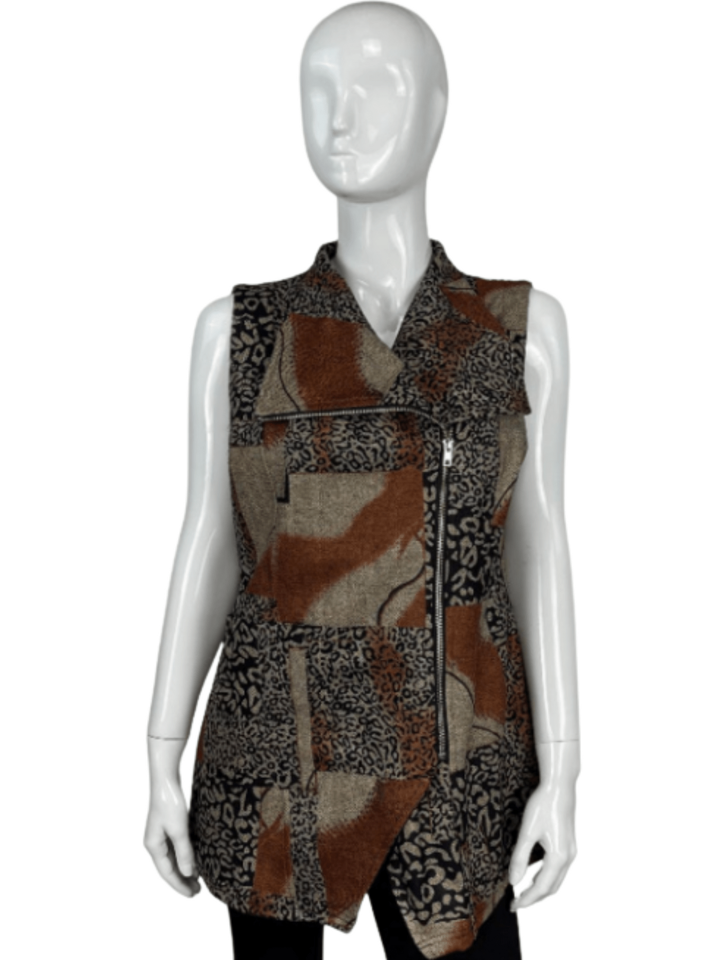 Animal Print Zipper Jacket