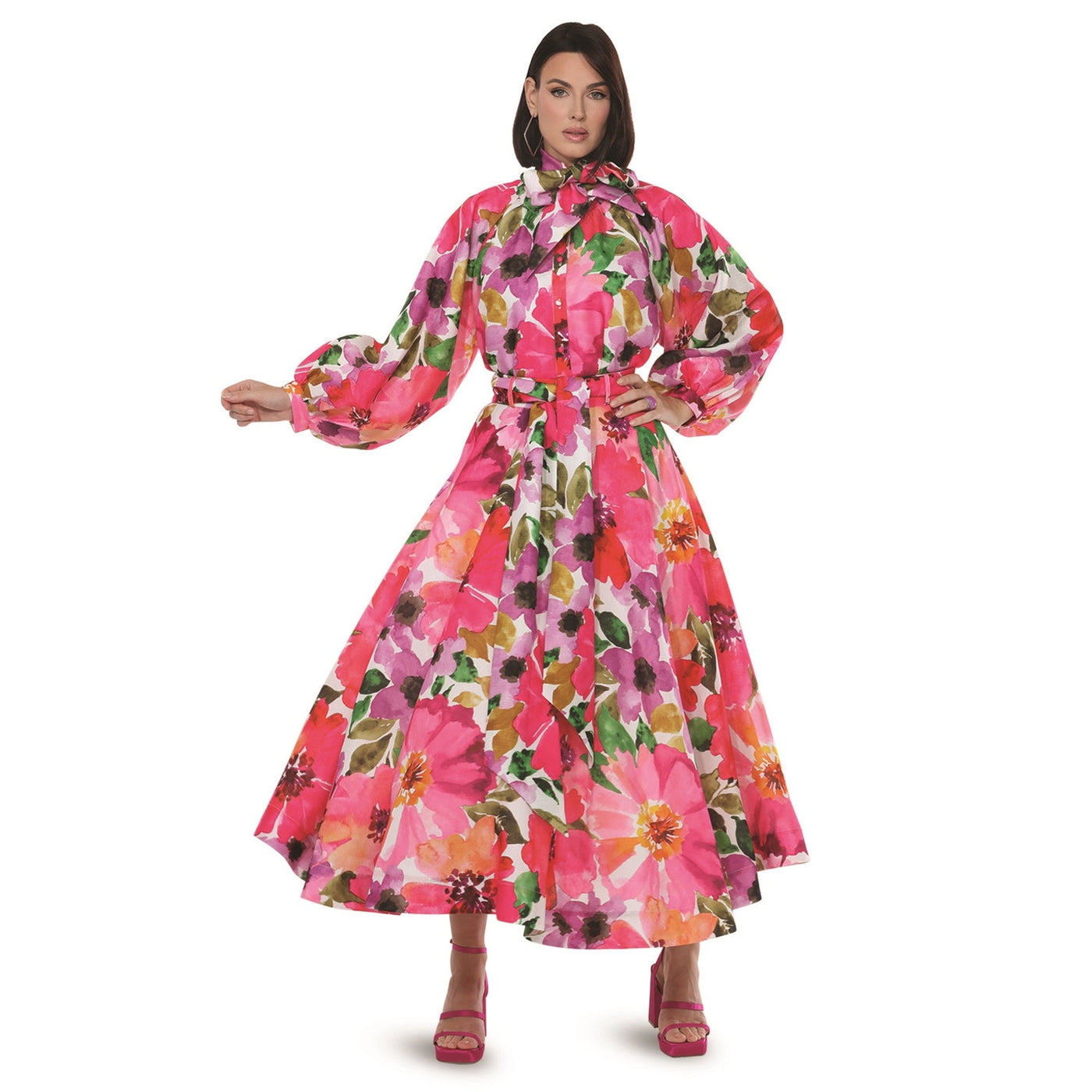 Floral Button Up Skirt Set