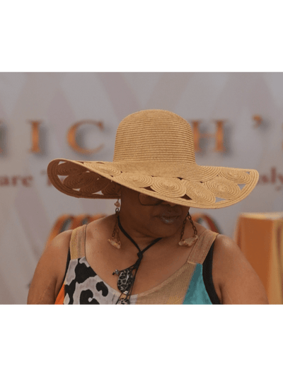 Circle Cutout Brim Floppy Hat