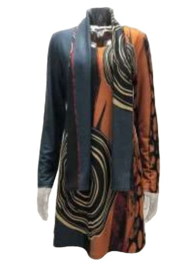 Tunic Dress With Scarf