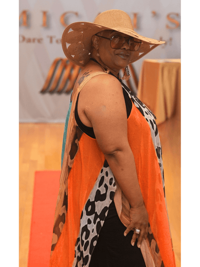 Abstract Sun Dress Plus