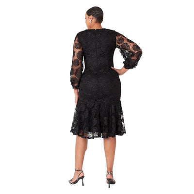 Rosette Lace Dresses Plus