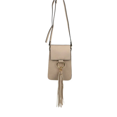 PU Tassel Phone Crossbody