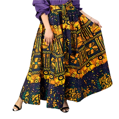 Authentic African Print Wide Leg Pant