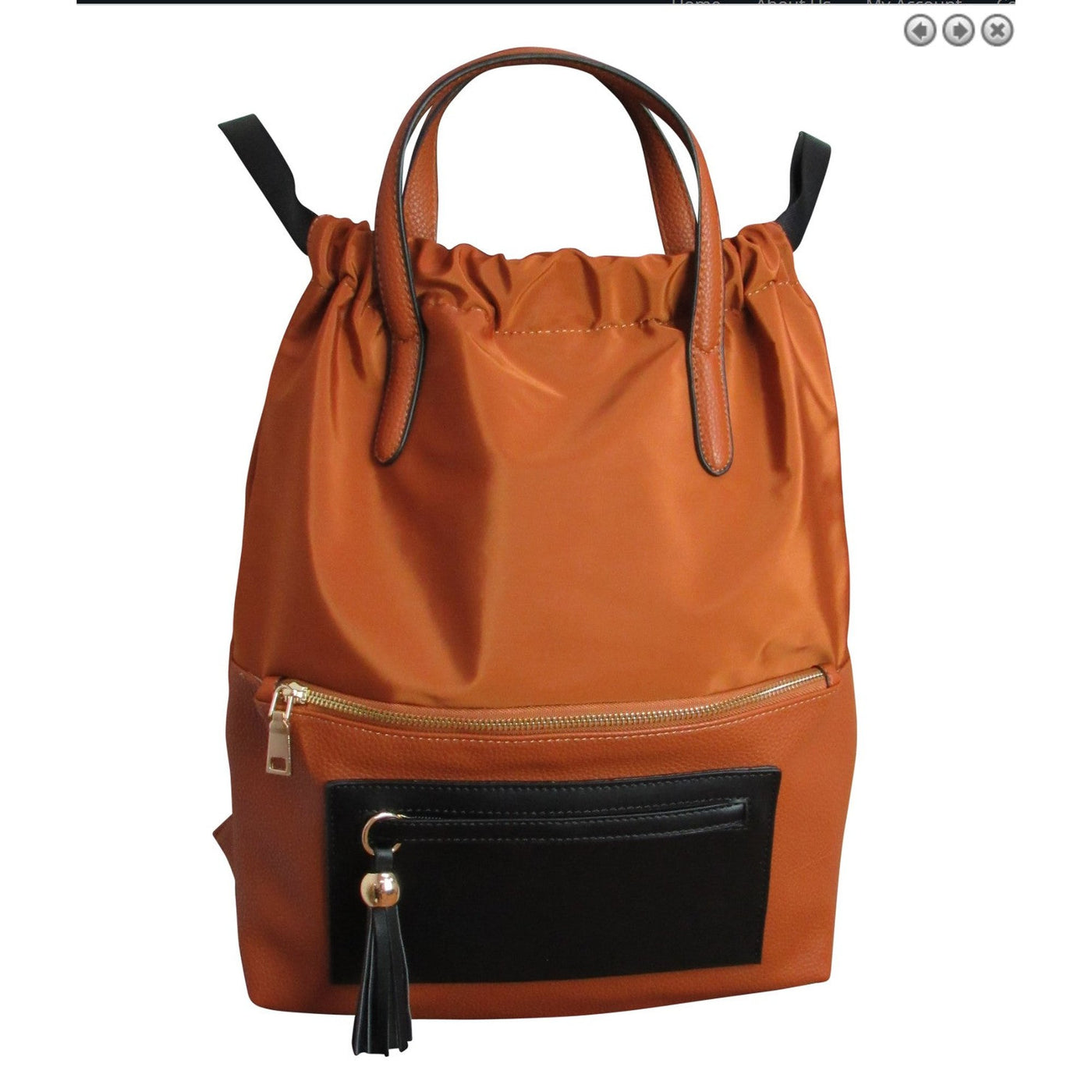 Nylon Drawstring Backpack