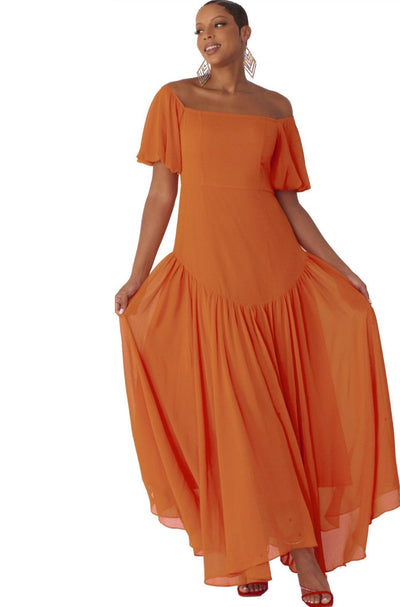 Off Solid Maxi Dress