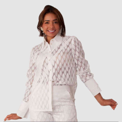 Feather Pattern Sheer Set