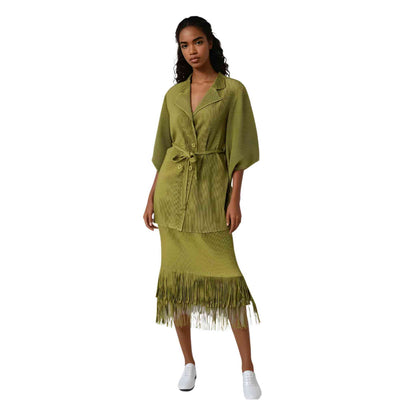 Fringe Skirt Set