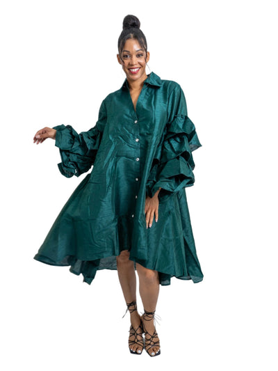 Hi-Lo Four Layer Sleeve FS Dress