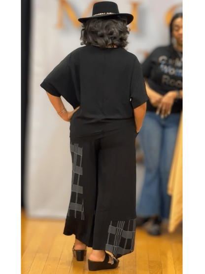 Abstract Pant Set