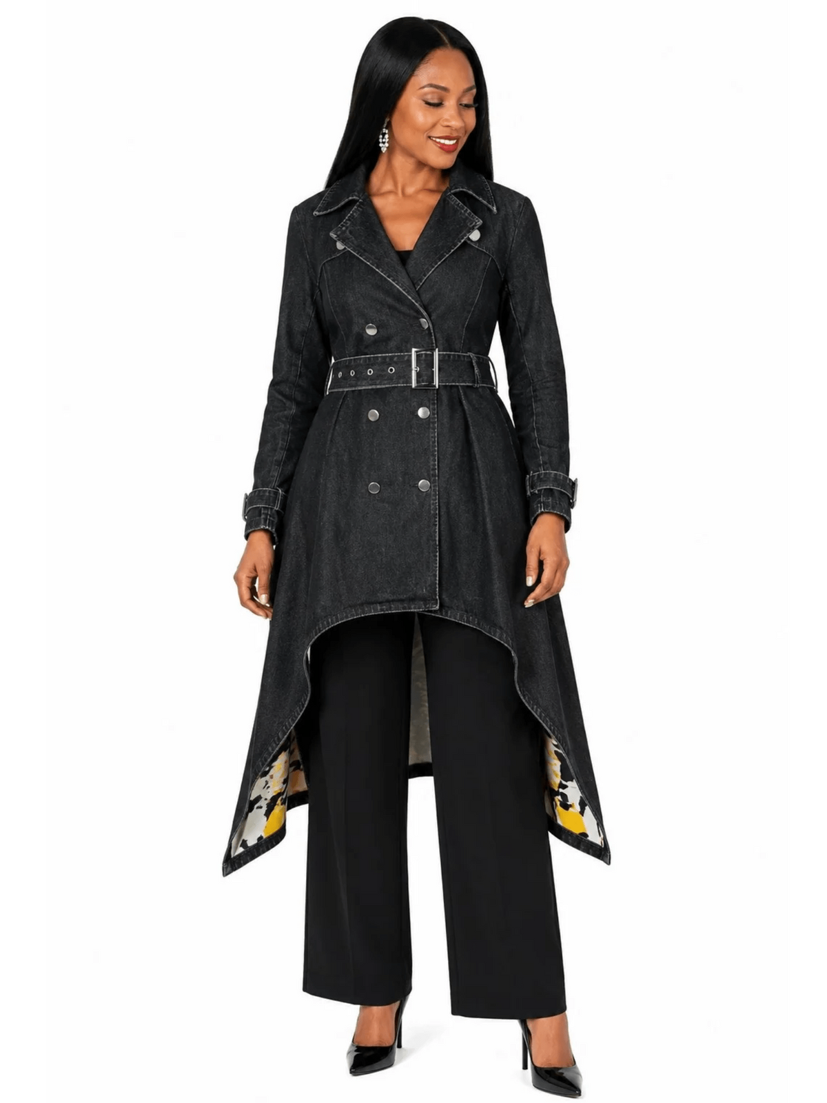 Belted High-Low Jacket