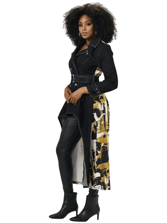 Belted High-Low Jacket