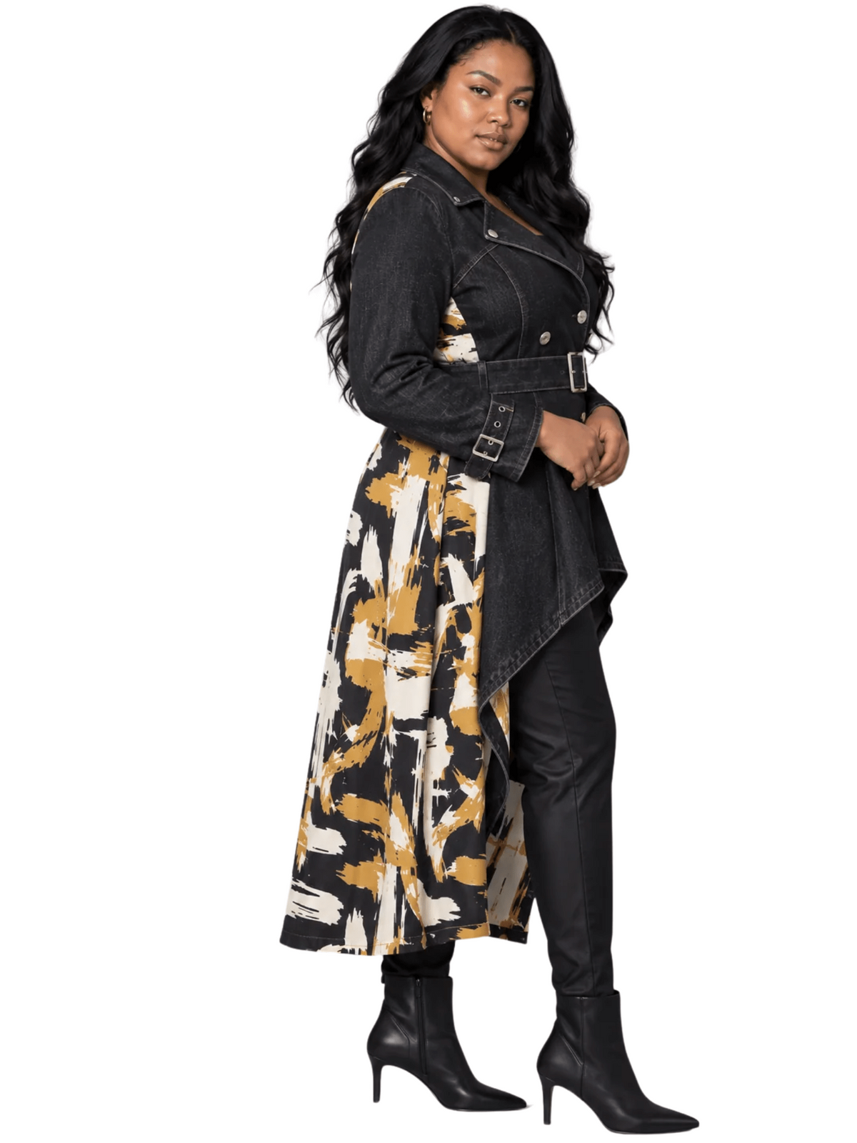 Belted High-Low Jacket
