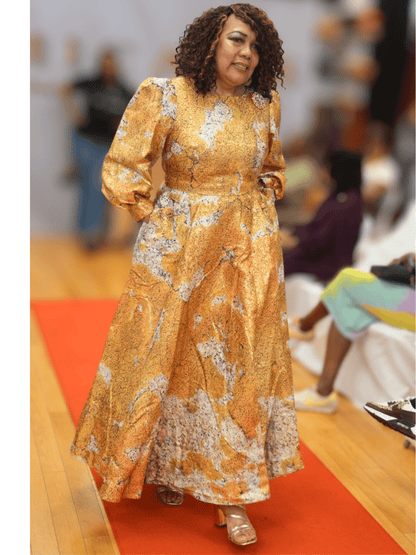 Bishop Sleeve Maxi Dress