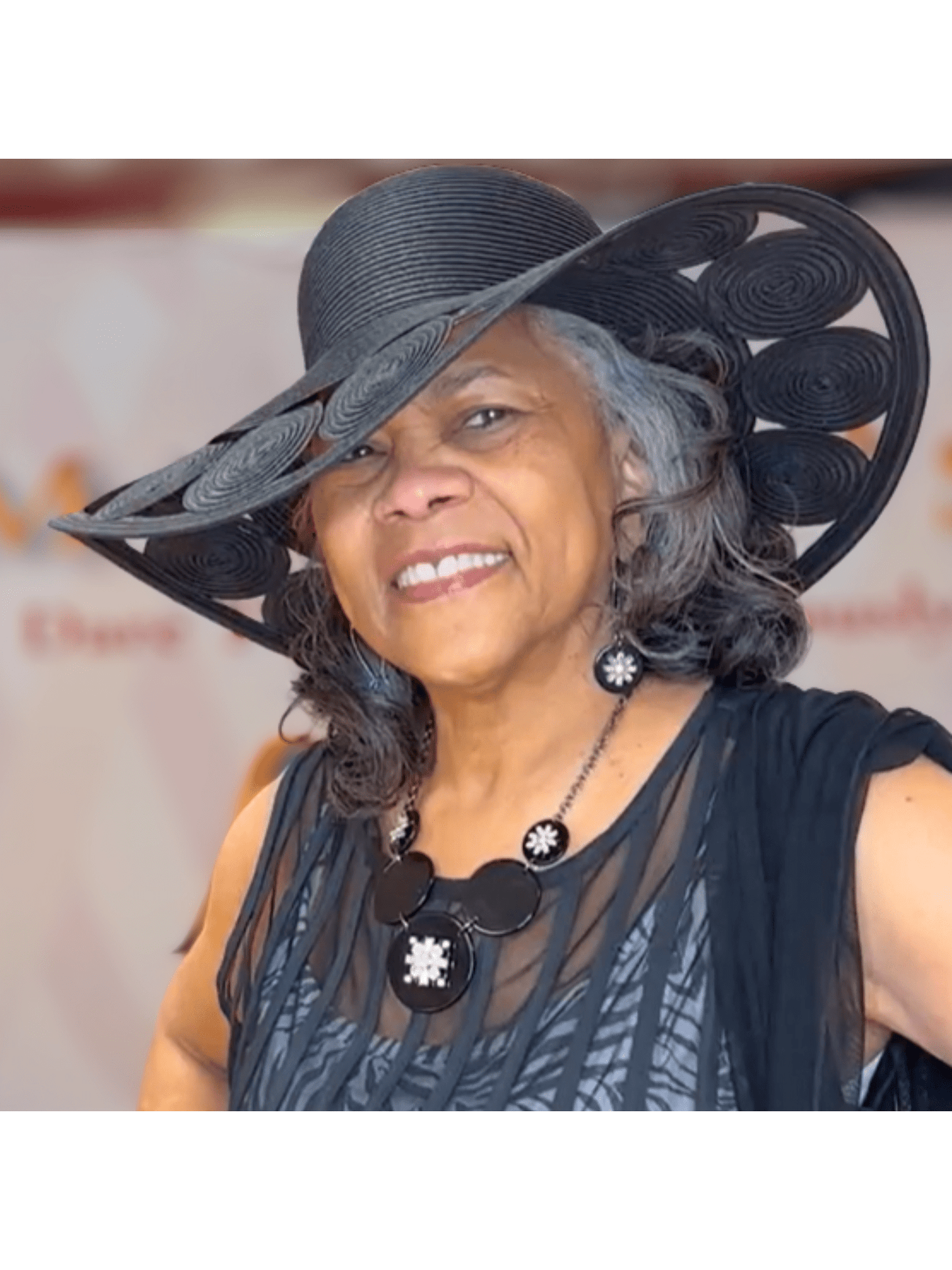 Circle Cutout Brim Floppy Hat
