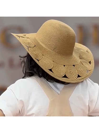 Circle Cutout Brim Floppy Hat