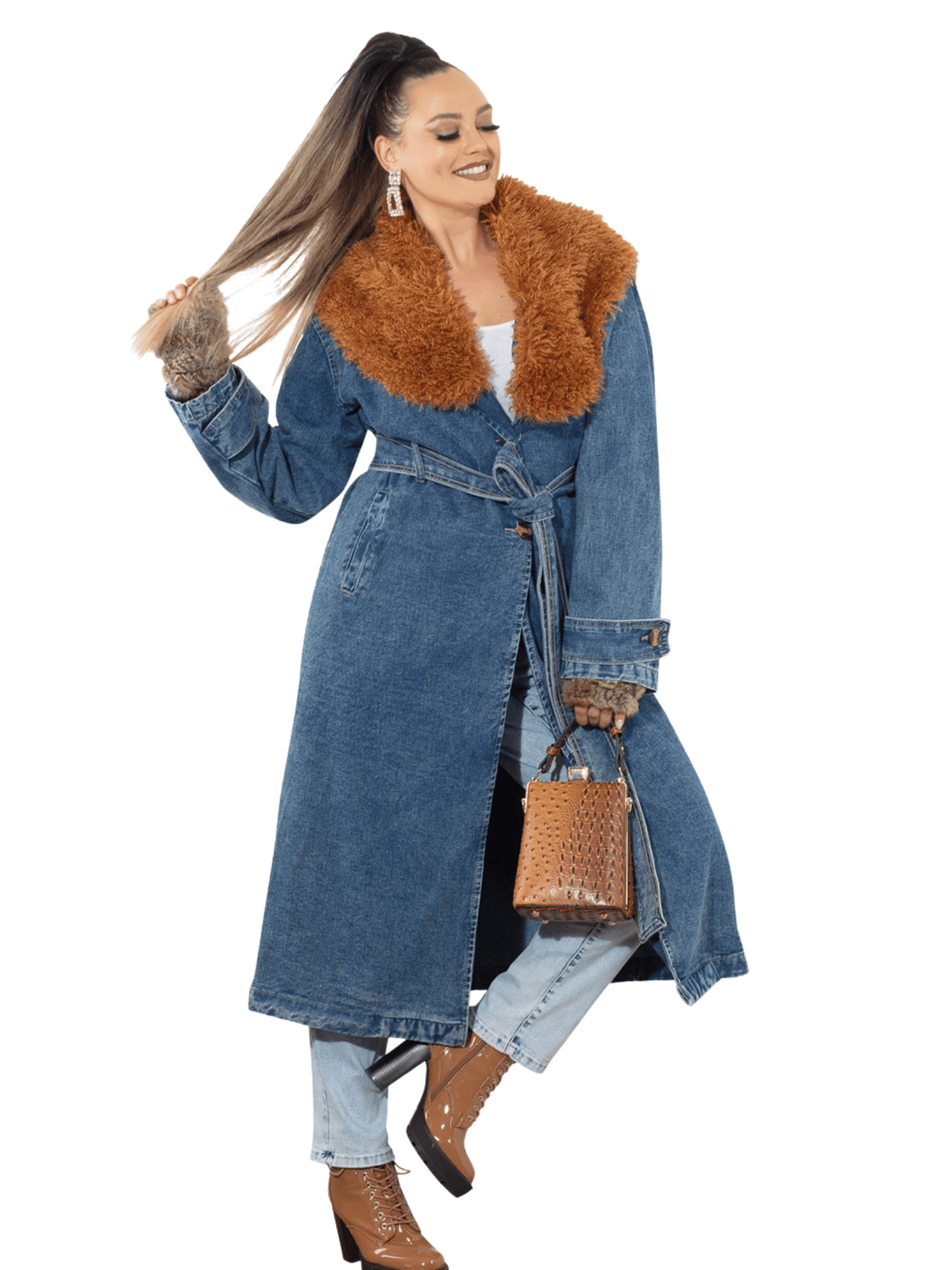 Denim Coat Duster