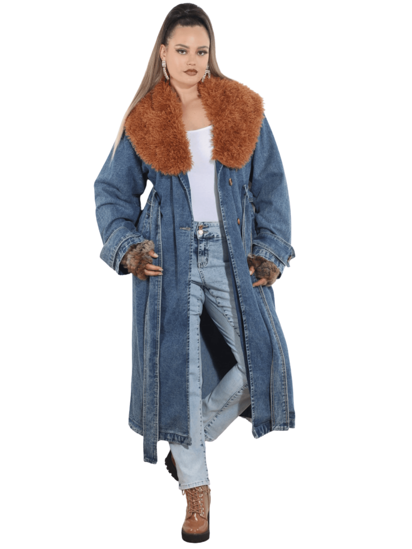 Denim Coat Duster