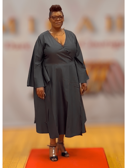 Denim Wrap Dress