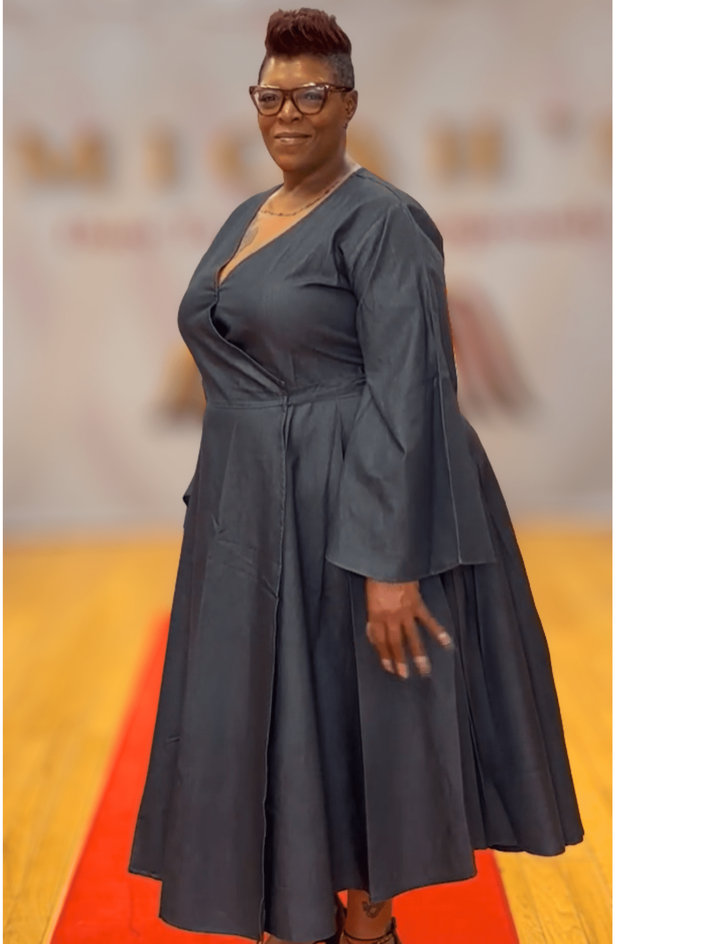 Denim Wrap Dress