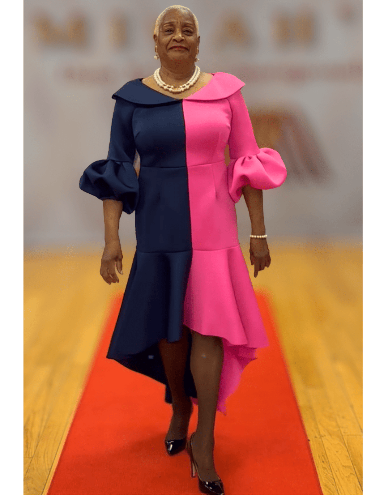 Dramatic Flounce Sleeve Midi Dress