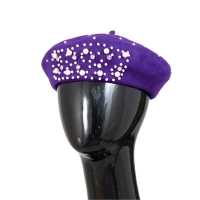 Embellished Pearl Beret