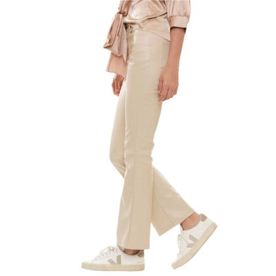 Faux Leather Flare Pants