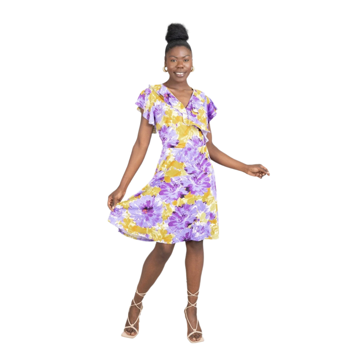 Floral Print Dress Plus
