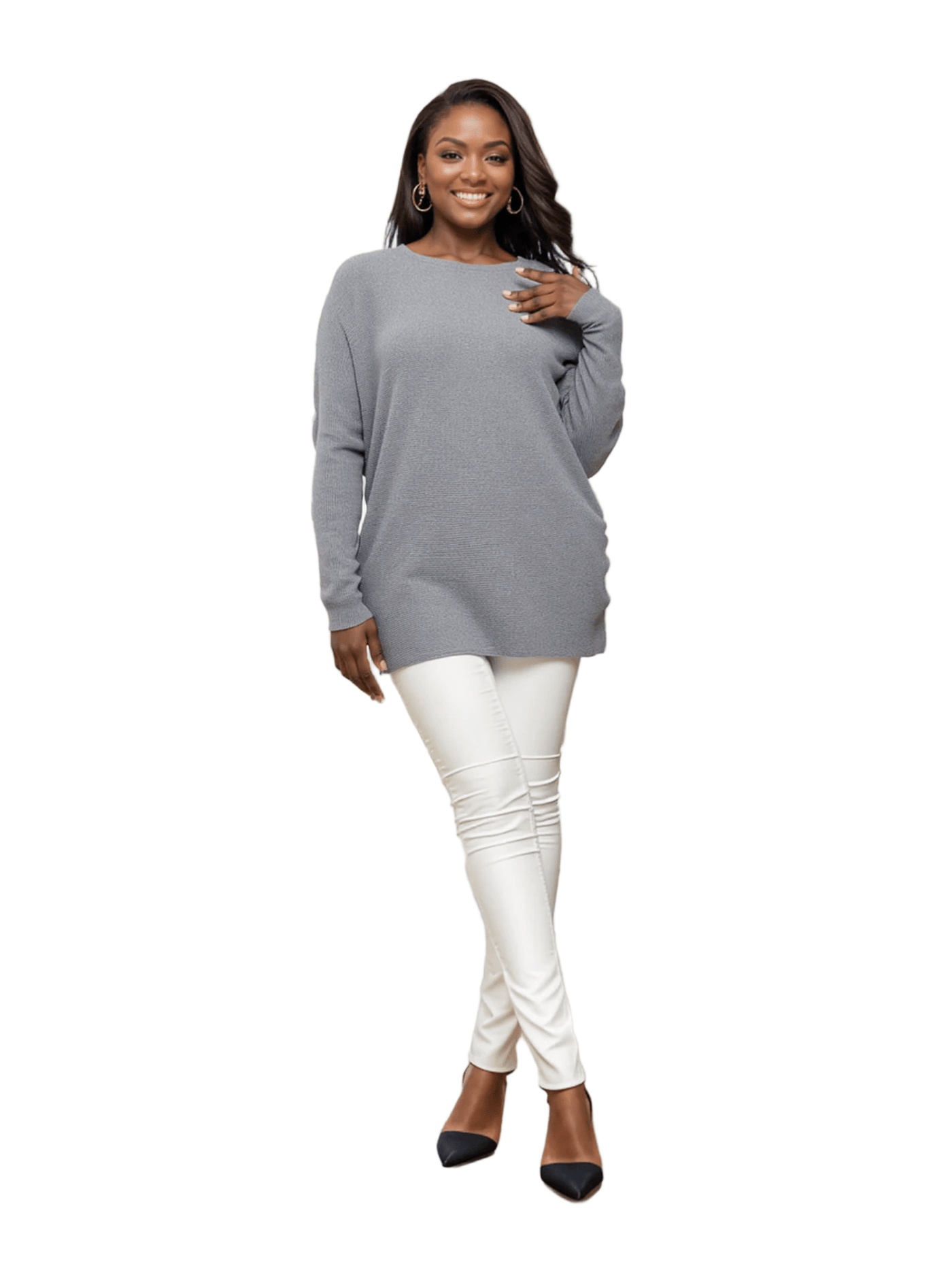 Front Rhinestone Sweater