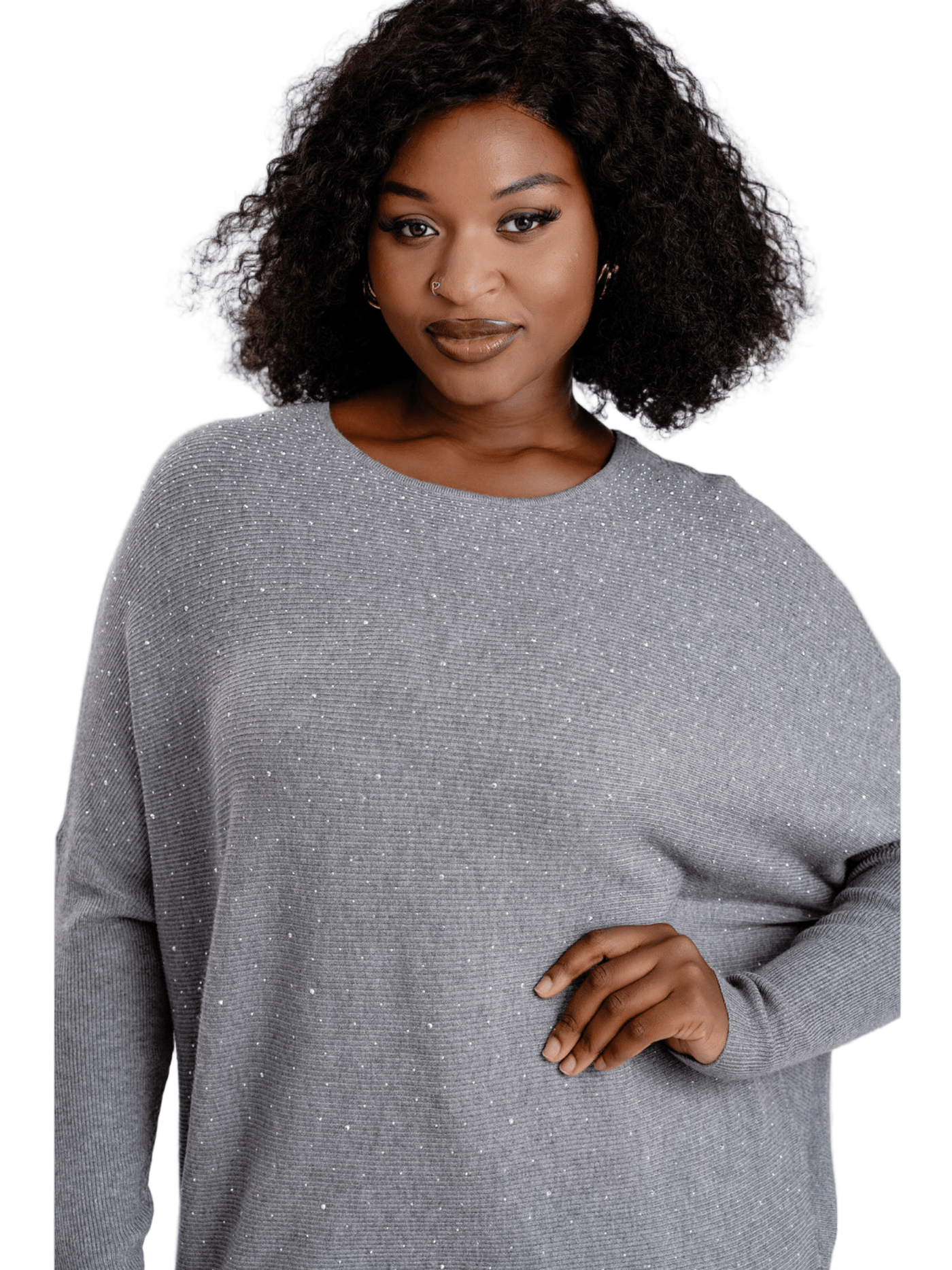 Front Rhinestone Sweater