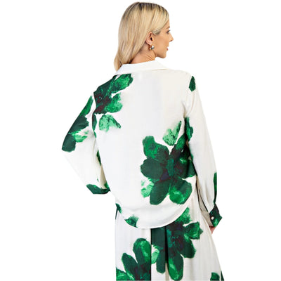 Floral Wide Leg Pant Set