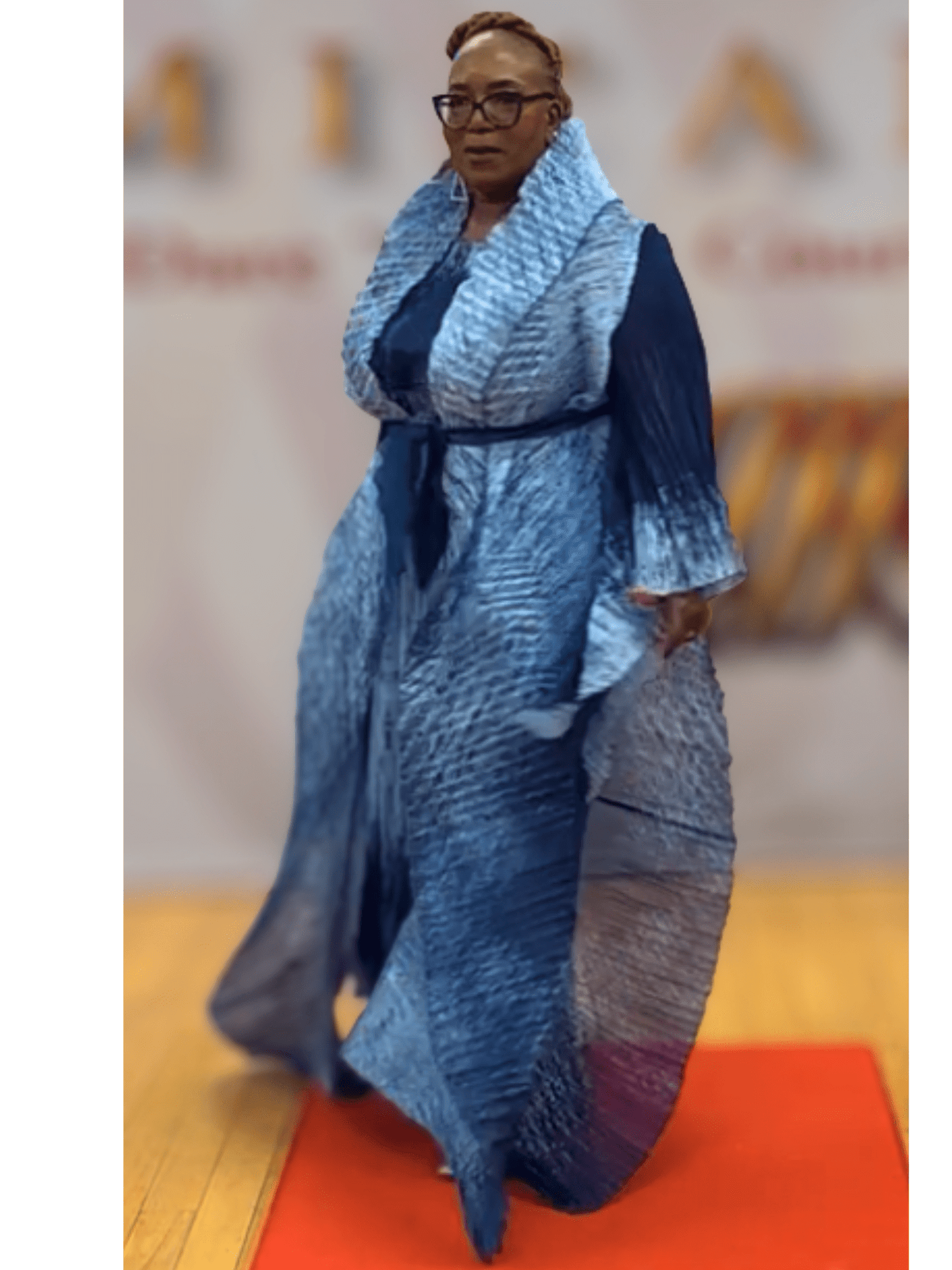 Galaxy Pleated Wrap Dress