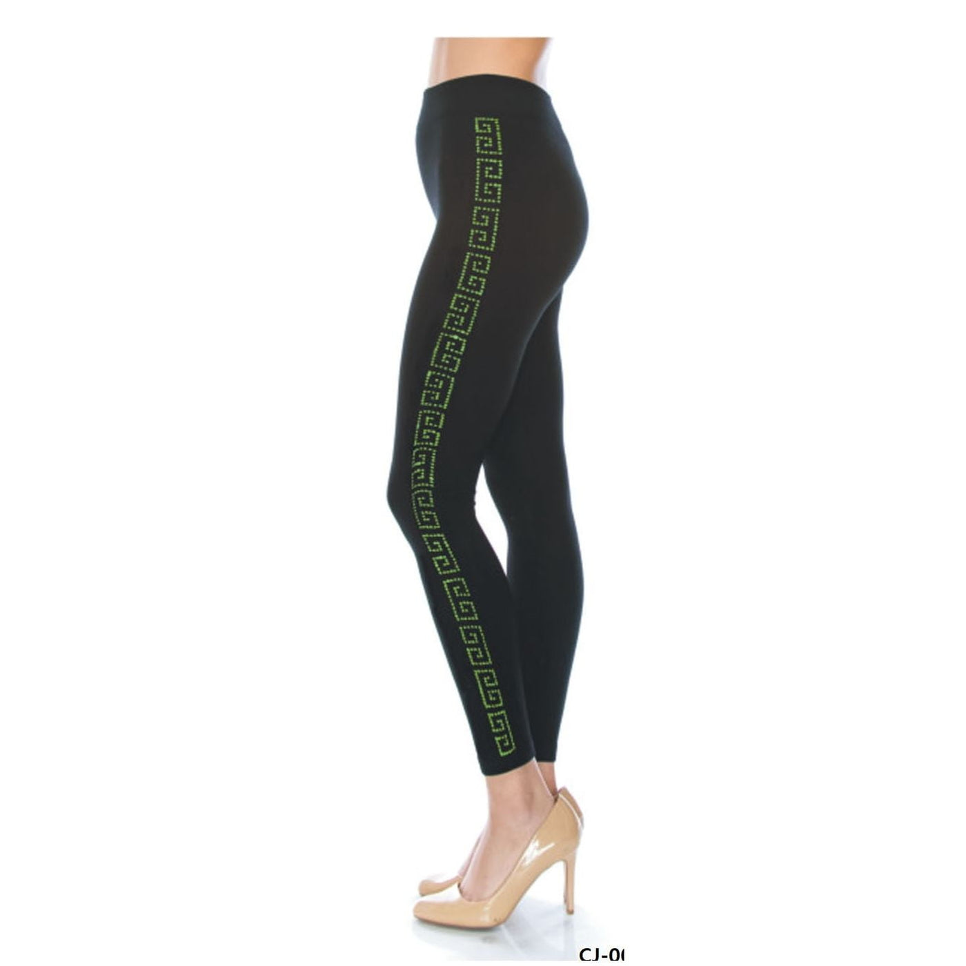 Greek Bling Bling Rhinestone Leggings