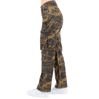 High Waist Multi Pockets Cargo Pants PS