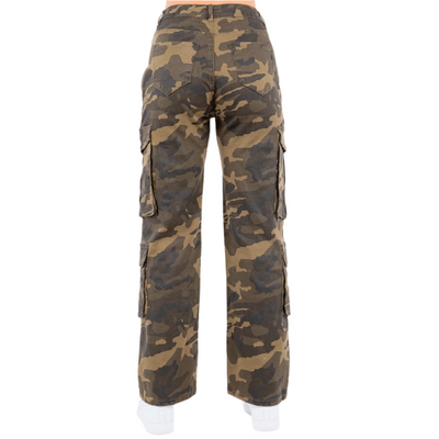High Waist Multi Pockets Cargo Pants PS