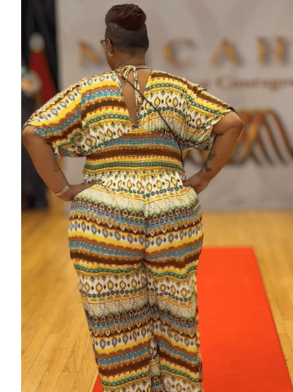 Smocked Waist Jumpsuit