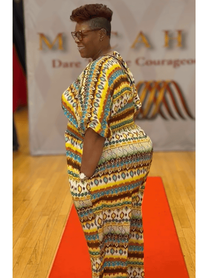 Smocked Waist Jumpsuit