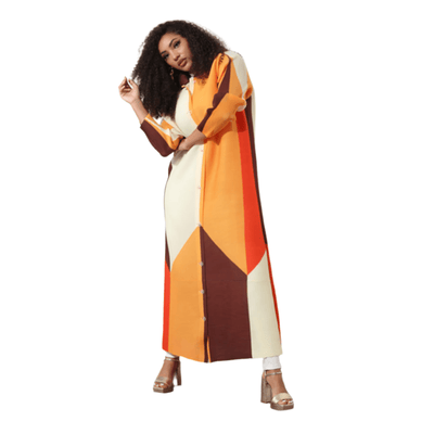 Color Block Cardigan