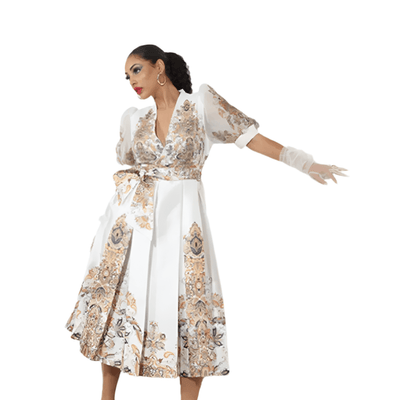 Floral Paisley Wrap Dress