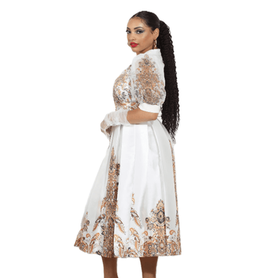 Floral Paisley Wrap Dress