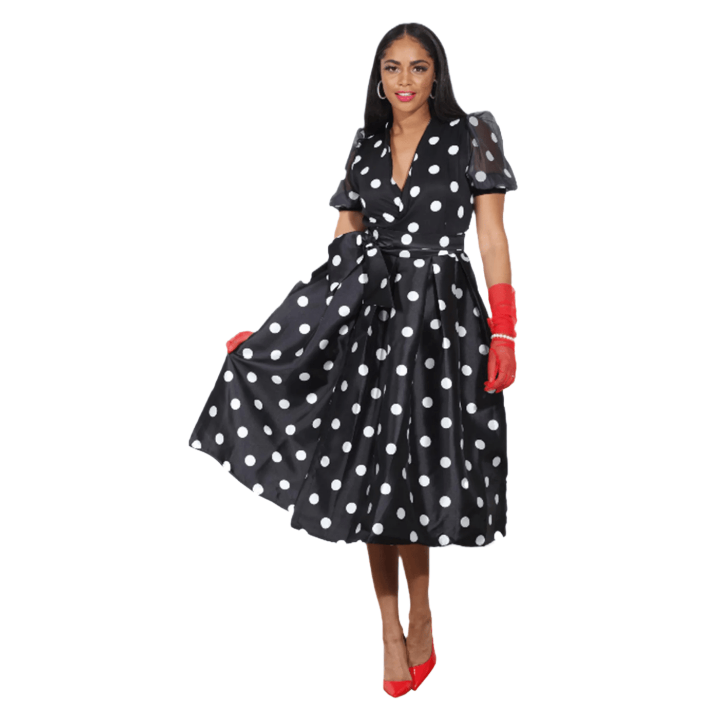 Polka Dot Wrap Dress