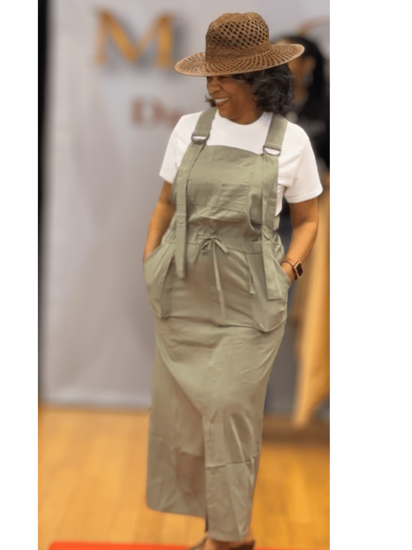 Maxi Overall Dress with Pockets