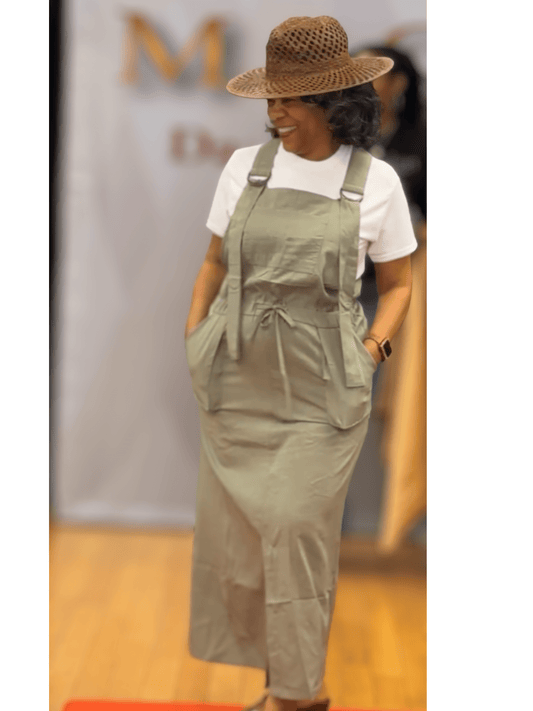 Maxi Overall Dress with Pockets