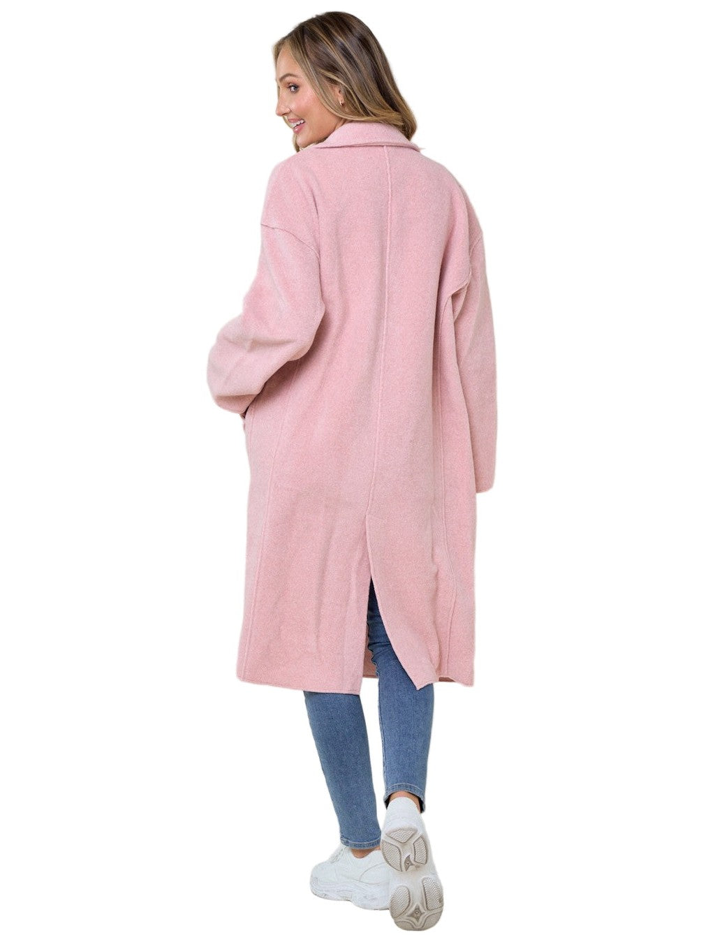 Wool Blend Buttoned Jacket