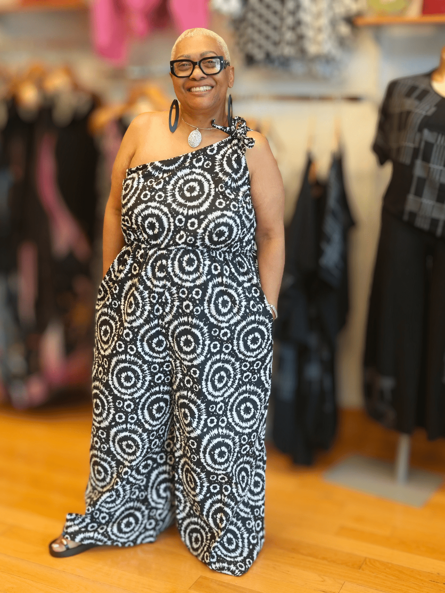 One Shoulder Jumpsuit